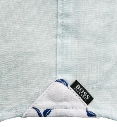 BOSS Hemd Ronn 50453012/452 Kurzarmhemd, Slim Fit, Leinen-Stretch atmungsaktiv, Pastellblau 4 BOSS Hemd Ronn 50453012/452 Kurzarmhemd, Slim Fit, Leinen-Stretch atmungsaktiv, Pastellblau – Bild 4