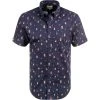 Ben Sherman Hemd 0063414/035 Kurzarmhemd, Regular Fit, Baumwolle, Dunkelblau, Marine