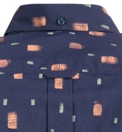 Ben Sherman Hemd 0063414/035 Kurzarmhemd, Regular Fit, Baumwolle, Dunkelblau, Marine -hemdenverkauf 369165 norm3