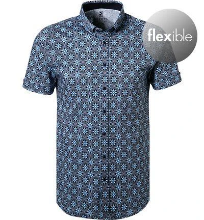 DESOTO Hemd Modern B.D. 41231-3/332 Kurzarmhemd, Jersey, Blau gemustert , Blau 2 DESOTO Hemd Modern B.D. 41231-3/332 Kurzarmhemd, Jersey, Blau gemustert , Blau – Bild 2