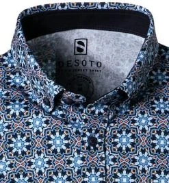 DESOTO Hemd Modern B.D. 41231-3/332 Kurzarmhemd, Jersey, Blau gemustert , Blau 6 DESOTO Hemd Modern B.D. 41231-3/332 Kurzarmhemd, Jersey, Blau gemustert , Blau -hemdenverkauf 369214 norm2