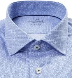 van Laack Hemd Tailor Fit 171677/RATO-LPTFN/007 Baumwolle, Extra langer Arm, Hellblau-weiß gemustert, Hellblau -hemdenverkauf 369245 norm2