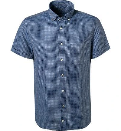 van Laack Hemd Slim Fit 171690/ROYK2-SPOWM/750 Kurzarmhemd, Reines Leinen, Blau gemustert, Blau 2 van Laack Hemd Slim Fit 171690/ROYK2-SPOWM/750 Kurzarmhemd, Reines Leinen, Blau gemustert, Blau – Bild 2