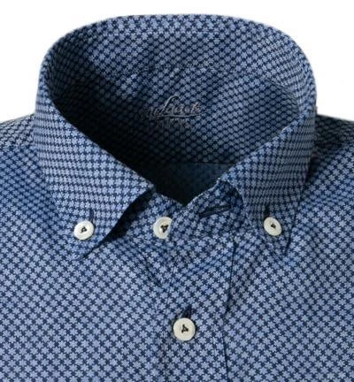 van Laack Hemd Slim Fit 171690/ROYK2-SPOWM/750 Kurzarmhemd, Reines Leinen, Blau gemustert, Blau 3 van Laack Hemd Slim Fit 171690/ROYK2-SPOWM/750 Kurzarmhemd, Reines Leinen, Blau gemustert, Blau – Bild 3