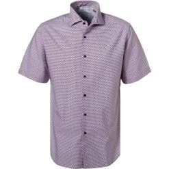 ETERNA Hemd 2456/WS72/83 Kurzarmhemd, Regular Fit, Baumwolle, Rot-weiß gemustert, Rot-weiß