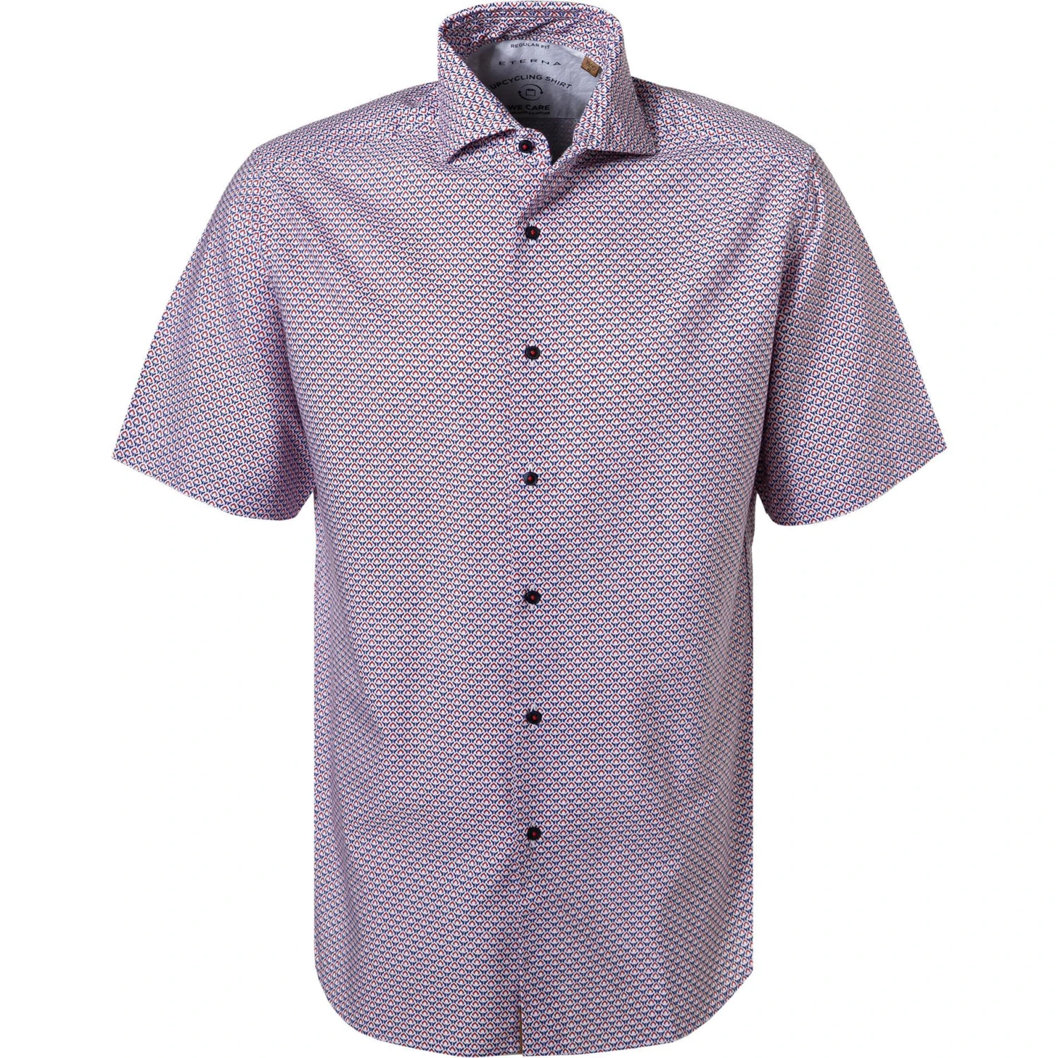 ETERNA Hemd 2456/WS72/83 Kurzarmhemd, Regular Fit, Baumwolle, Rot-weiß gemustert, Rot-weiß 1 ETERNA Hemd 2456/WS72/83 Kurzarmhemd, Regular Fit, Baumwolle, Rot-weiß gemustert, Rot-weiß