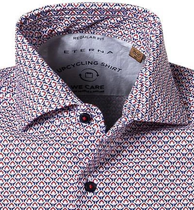 ETERNA Hemd 2456/WS72/83 Kurzarmhemd, Regular Fit, Baumwolle, Rot-weiß gemustert, Rot-weiß 3 ETERNA Hemd 2456/WS72/83 Kurzarmhemd, Regular Fit, Baumwolle, Rot-weiß gemustert, Rot-weiß – Bild 3