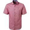ETERNA Hemd 3270/C15K/54 Kurzarmhemd, Modern Fit, Baumwolle, Rot
