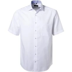 ETERNA Hemd 3270/K15K/00 Kurzarmhemd, Comfort Fit, Baumwolle, Weiß