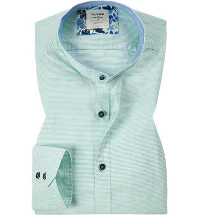 OLYMP Casual Level Five Body Fit 3003/74/45 Hemd, Baumwolle, Grün gestreift, Grün 2 OLYMP Casual Level Five Body Fit 3003/74/45 Hemd, Baumwolle, Grün gestreift, Grün – Bild 2