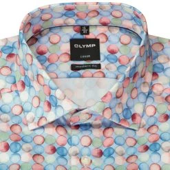 OLYMP Luxor Modern Fit 1219/74/35 Hemd, Baumwolle, Hellblau-rot gemustert, Rot 6 OLYMP Luxor Modern Fit 1219/74/35 Hemd, Baumwolle, Hellblau-rot gemustert, Rot -hemdenverkauf 369510 norm2
