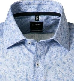 OLYMP Luxor Modern Fit 1211/72/11 Kurzarmhemd, Popeline, Bleu gemustert, Bleu 6 OLYMP Luxor Modern Fit 1211/72/11 Kurzarmhemd, Popeline, Bleu gemustert, Bleu -hemdenverkauf 369512 norm2