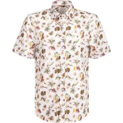 Haupt Hemd 71128218261/40804 Kurzarmhemd, Modern Fit, Baumwolle, Multicolour gemustert, Multicolour