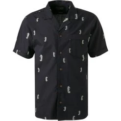 Scotch & Soda Hemd 160796/0217 Kurzarmhemd, Baumwolle, Nachtblau