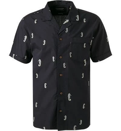 Scotch & Soda Hemd 160796/0217 Kurzarmhemd, Baumwolle, Nachtblau 2 Scotch & Soda Hemd 160796/0217 Kurzarmhemd, Baumwolle, Nachtblau – Bild 2