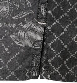 Marc O'Polo Hemd 124 7368 41152/F92 Kurzarmhemd, Regular Fit, Baumwolle, Nachtblau-grau gemustert, Dunkelblau -hemdenverkauf 369946 norm3