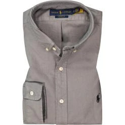 Polo Ralph Lauren Hemd 710845035/001 Custom Fit, Baumwolle, Mittelgrau, Grau