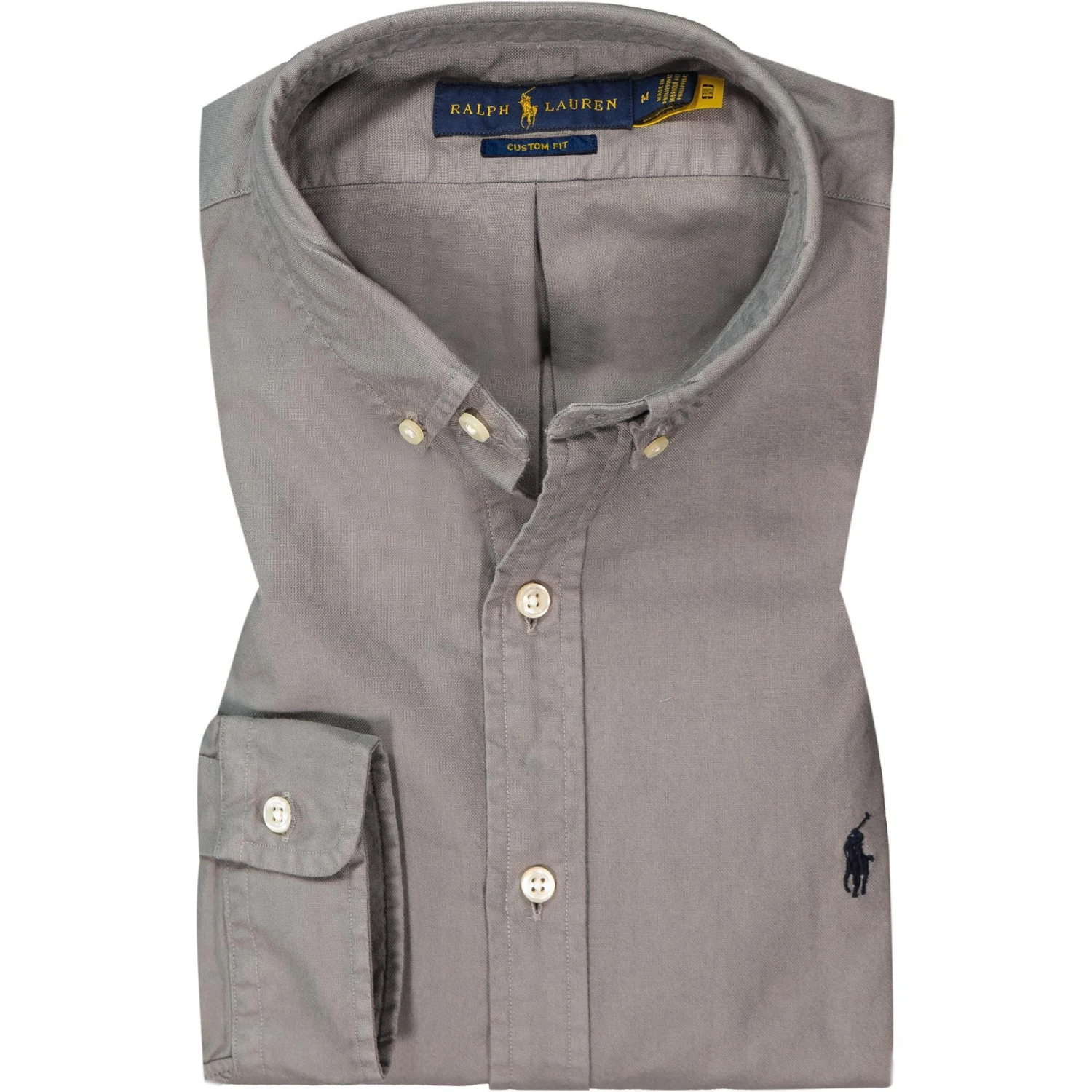 Polo Ralph Lauren Hemd 710845035/001 Custom Fit, Baumwolle, Mittelgrau, Grau 1 Polo Ralph Lauren Hemd 710845035/001 Custom Fit, Baumwolle, Mittelgrau, Grau