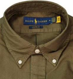 Polo Ralph Lauren Hemd 710805564/006 Custom Fit, Baumwolle, Olivgrün -hemdenverkauf 370017 norm2