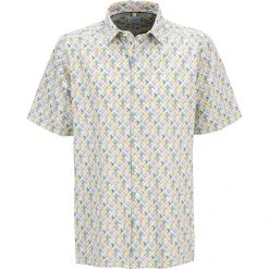 OLYMP Luxor Comfort Fit 1019/72/51 Kurzarmhemd, Baumwolle, Multicolor gemustert, Gelb