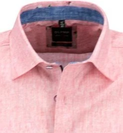 OLYMP Level Five Body Fit 2017/72/35 Kurzarmhemd, Baumwolle, Rot meliert, Rot -hemdenverkauf 370099 norm2