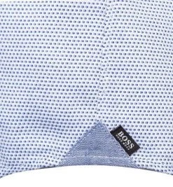 BOSS Hemd Ronn 50453002/428 Kurzarmhemd, Slim Fit, Baumwolle, Mittelblau meliert, Mittelblau -hemdenverkauf 370177 norm3