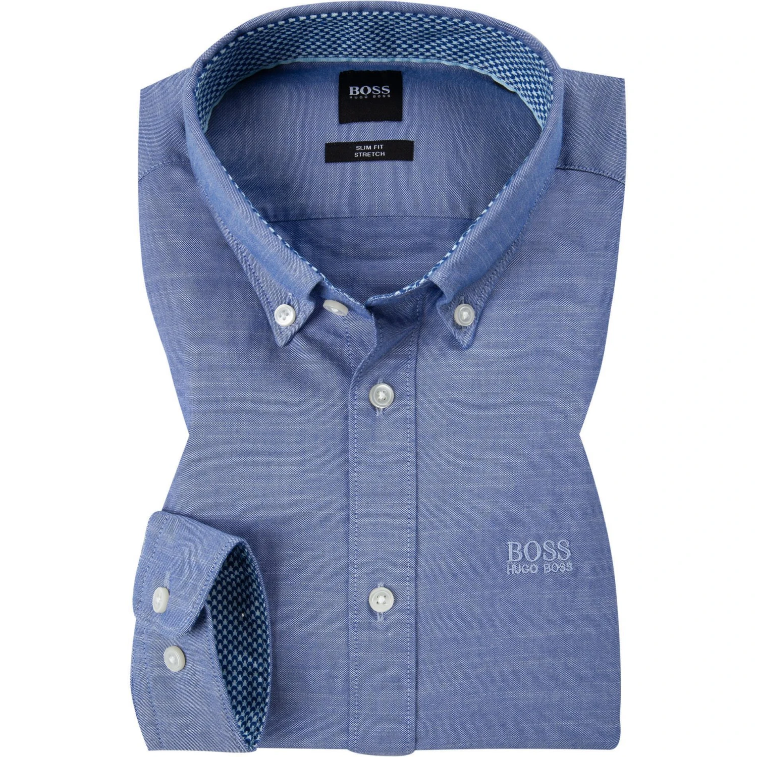 BOSS Hemd Rod 50452994/428 Slim Fit, Baumwolle, Mittelblau 1 BOSS Hemd Rod 50452994/428 Slim Fit, Baumwolle, Mittelblau