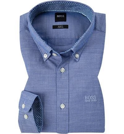 BOSS Hemd Rod 50452994/428 Slim Fit, Baumwolle, Mittelblau 2 BOSS Hemd Rod 50452994/428 Slim Fit, Baumwolle, Mittelblau – Bild 2