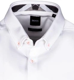 BOSS Hemd Biadia 50452428/100 Kurzarmhemd, Regular Fit, Baumwolle, Weiß -hemdenverkauf 370194 norm2