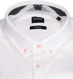 BOSS Hemd Biado 50452429/100 Regular Fit, Baumwolle, Weiß meliert, Weiß -hemdenverkauf 370197 norm2