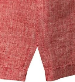 Haupt Hemd 71129018300/10405 Kurzarmhemd, Modern Fit, Leinen, Rot meliert, Rot -hemdenverkauf 370282 norm3