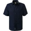 Haupt Hemd 71129018300/10706 Kurzarmhemd, Modern Fit, Leinen, Navy