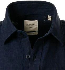 Haupt Hemd 71129018300/10706 Kurzarmhemd, Modern Fit, Leinen, Navy -hemdenverkauf 370283 norm2