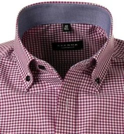 ETERNA Hemd 8917/K144/52 Kurzarmhemd, Comfort Fit, Popeline, Rosa-weiß kariert, Rosa -hemdenverkauf 370303 norm2