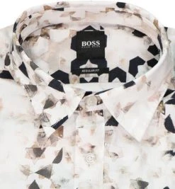 BOSS Hemd Relegant 50448092/262 Regular Fit, Baumwolle, Beige-schwarz gemustert, Beige-schwarz -hemdenverkauf 370413 norm2