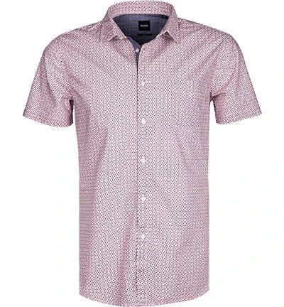 BOSS Hemd Magneton 50453296/680 Kurzarmhemd, Slim Fit, Baumwolle, Pastell pink gemustert, Pastell pink 2 BOSS Hemd Magneton 50453296/680 Kurzarmhemd, Slim Fit, Baumwolle, Pastell pink gemustert, Pastell pink – Bild 2