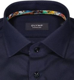 OLYMP Signature Tailored Fit 8518/74/14 Hemd, Baumwolle, Nachtblau -hemdenverkauf 370473 norm2