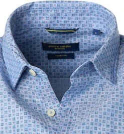 Pierre Cardin Hemd 53915/000/27577/9001 Kurzarmhemd, Modern Fit, Baumwolle, Hellblau-rot gemustert, Blau -hemdenverkauf 371009 norm2