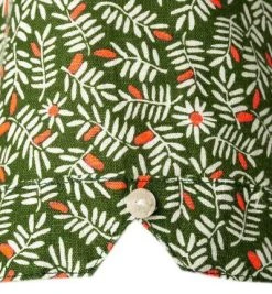 N.Z.A. Hemd 21DN542S/1750 Kurzarmhemd, Leinen, Grün gemustert, Grün -hemdenverkauf 371428 norm3