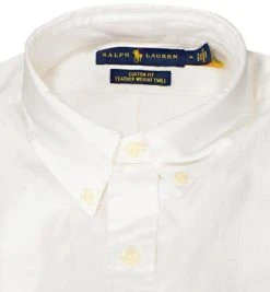 Polo Ralph Lauren Hemd 710795235/008 Custom Fit, Twill, Wollweiß, Weiß -hemdenverkauf 371556 norm2
