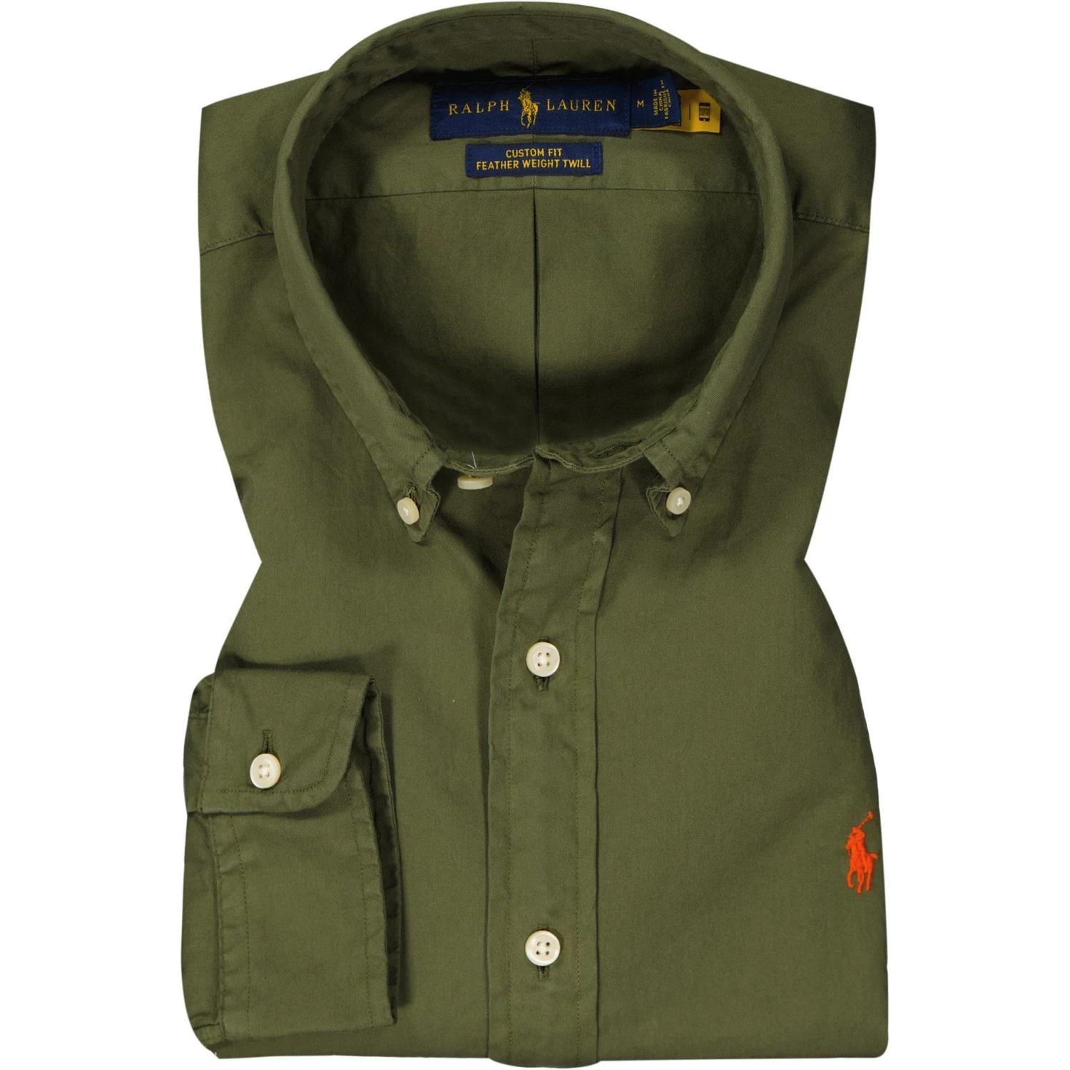 Polo Ralph Lauren Hemd 710795235/009 Custom Fit, Twill, Olivgrün, Militärgrün 1 Polo Ralph Lauren Hemd 710795235/009 Custom Fit, Twill, Olivgrün, Militärgrün