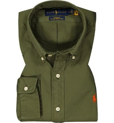 Polo Ralph Lauren Hemd 710795235/009 Custom Fit, Twill, Olivgrün, Militärgrün 2 Polo Ralph Lauren Hemd 710795235/009 Custom Fit, Twill, Olivgrün, Militärgrün – Bild 2
