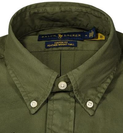 Polo Ralph Lauren Hemd 710795235/009 Custom Fit, Twill, Olivgrün, Militärgrün 3 Polo Ralph Lauren Hemd 710795235/009 Custom Fit, Twill, Olivgrün, Militärgrün – Bild 3