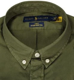 Polo Ralph Lauren Hemd 710794604/010 Slim Fit, Twill, Olivgrün, Militärgrün -hemdenverkauf 371560 norm2