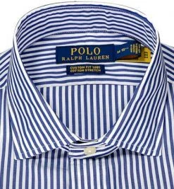 Polo Ralph Lauren Hemd 710842636/001 Custom Fit, Baumwolle, Marine-weiß gestreift, Navy-weiß -hemdenverkauf 371563 norm2
