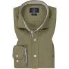 HACKETT Hemd HM308837/728 Slim Fit, Twill, Olivgrün meliert, Oliv
