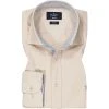 HACKETT Hemd HM308837/814 Slim Fit, Twill, Hellbeige, Ecru