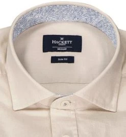 HACKETT Hemd HM308837/814 Slim Fit, Twill, Hellbeige, Ecru -hemdenverkauf 371629 norm2