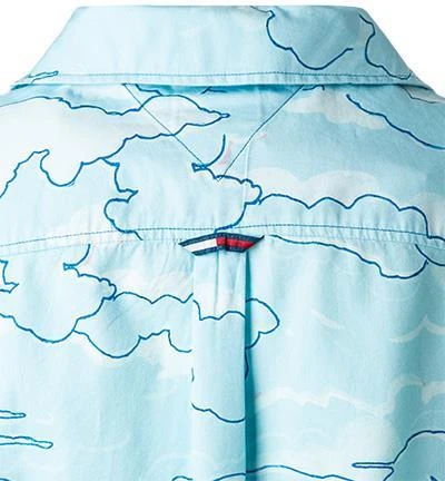 TOMMY JEANS Hemd DM0DM10881/0GY Kurzarmhemd, Classic Fit, Baumwolle, Hellblau gemustert, Hellblau 4 TOMMY JEANS Hemd DM0DM10881/0GY Kurzarmhemd, Classic Fit, Baumwolle, Hellblau gemustert, Hellblau – Bild 4