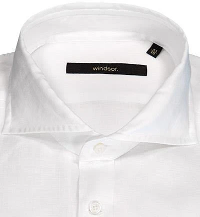 Windsor Hemd Lano-W 30026497/100 Shaped Fit, Reines Leinen, Weiß 3 Windsor Hemd Lano-W 30026497/100 Shaped Fit, Reines Leinen, Weiß – Bild 3